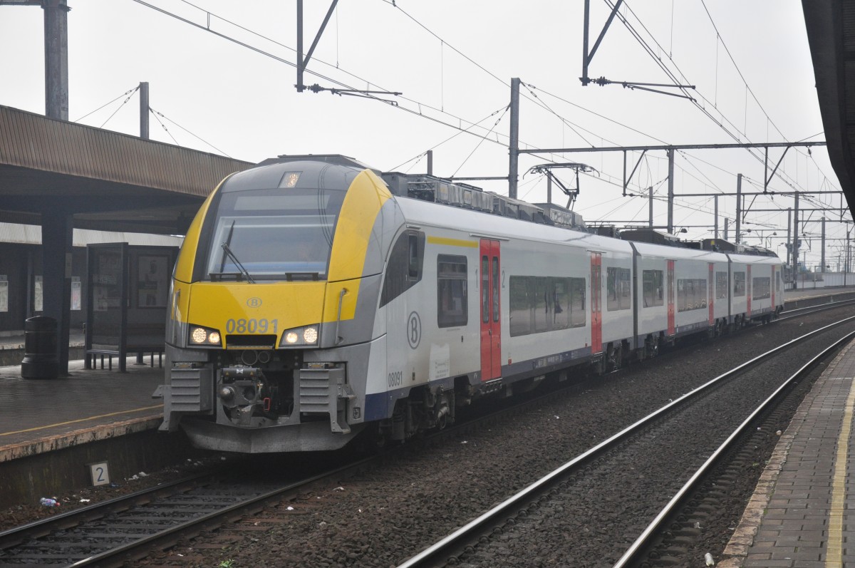 NMBS/SNCB Desiro 08091 aufgenommen 21.07.2014 im Bahnhof Berchem (Antwerpen)