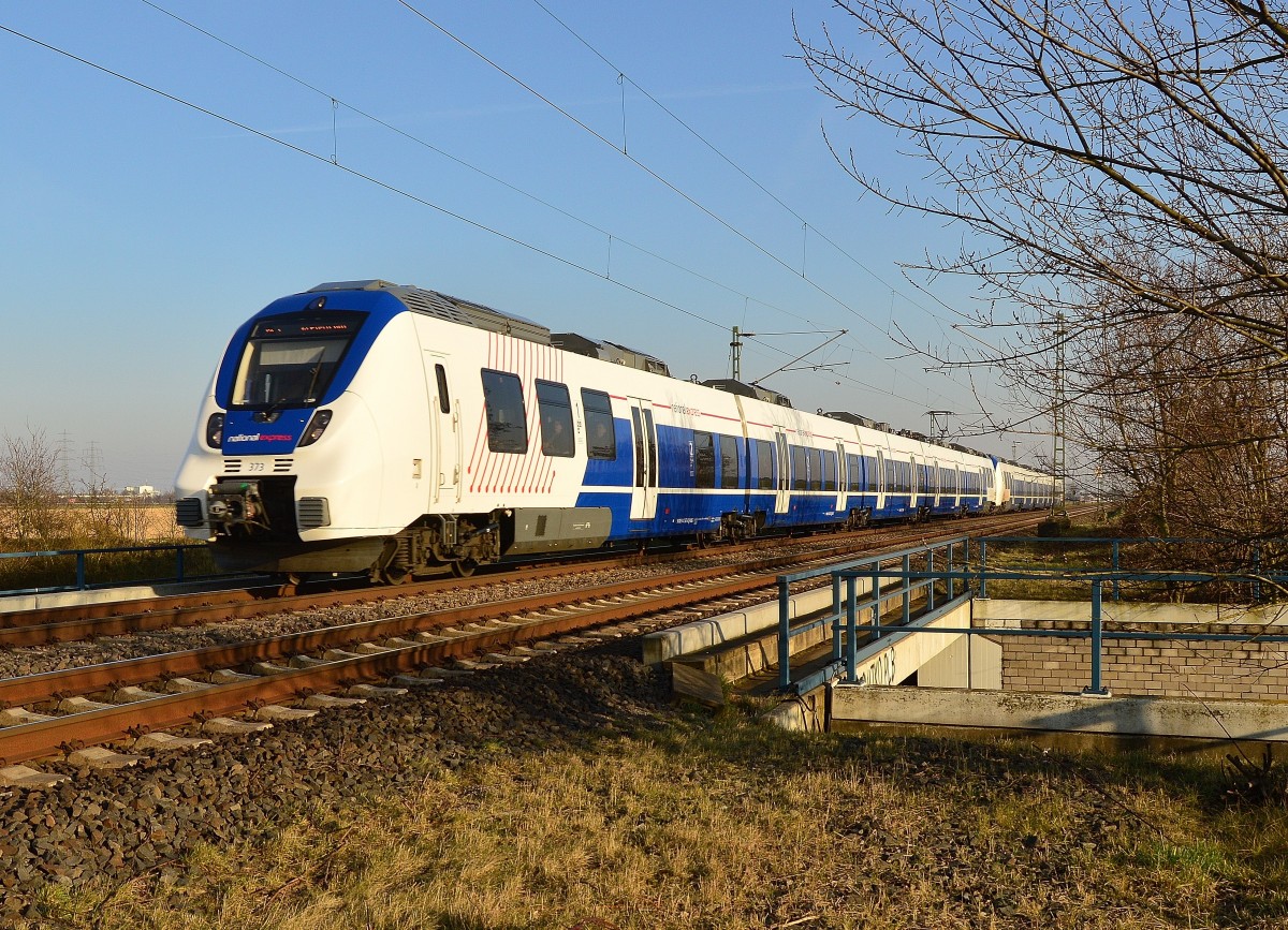 Noch eine Hamsterbacke nach Krefeld, der NX 9442 373 ist auch an der K33 Brücke bei Allerheiligen flott unterwegs. 14.3.2016