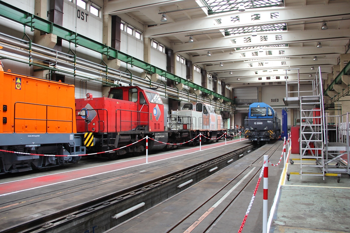 Nochmal ein Blick durch eine der Werkshallen des Alstom-Werks in Stendal die während des Tages der offenen Tür am 21.09.2013 besichtigt werden konnten.