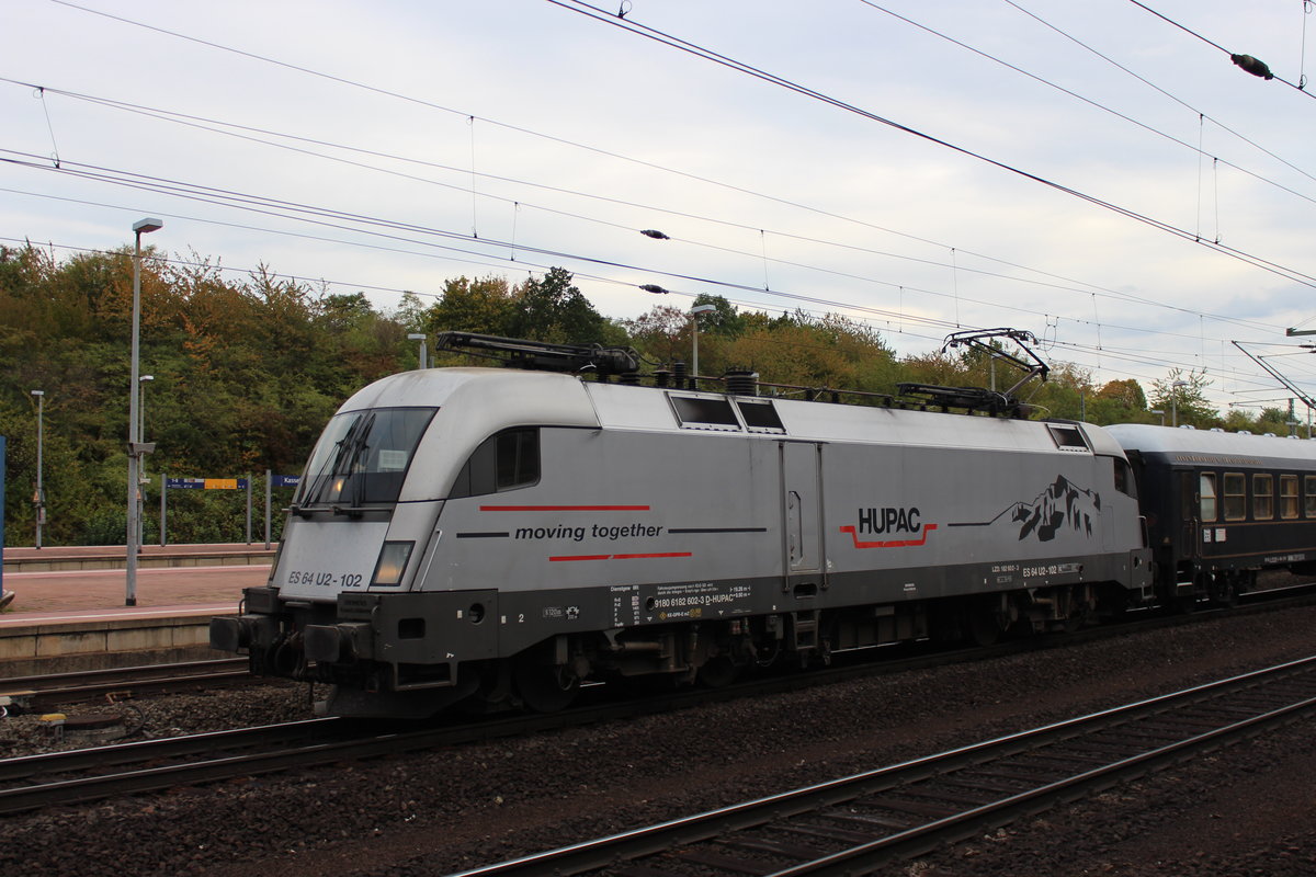 Nochmal im Portrait: 182 602 am 11.09.2019 mit dem Classic Courier in Kassel-Wilhelmshöhe.