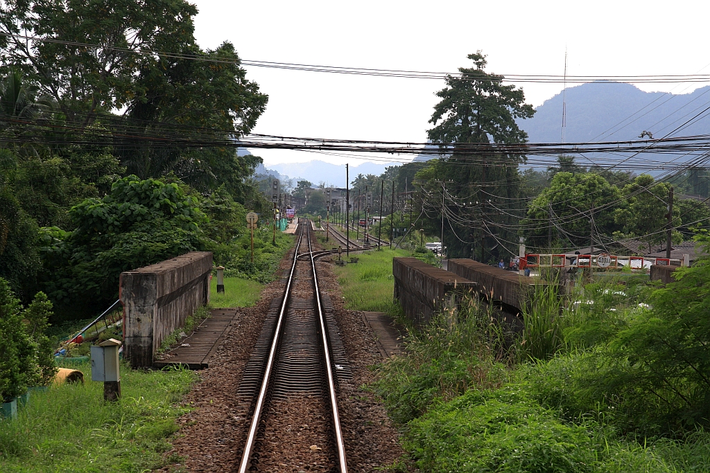 Nördlicher Einfahrbereich der Lang Suan Station am 07.Dezember 2023.