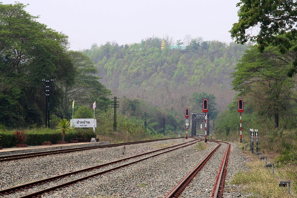 Nördlicher Gleisbereich der Bak Pan Station am 22.März 2025.