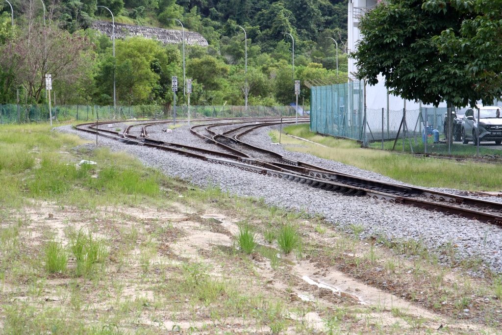 Nördlicher Weichenbereich der JKNS Stesen Tanjung Aru am 08.Februar 2025.