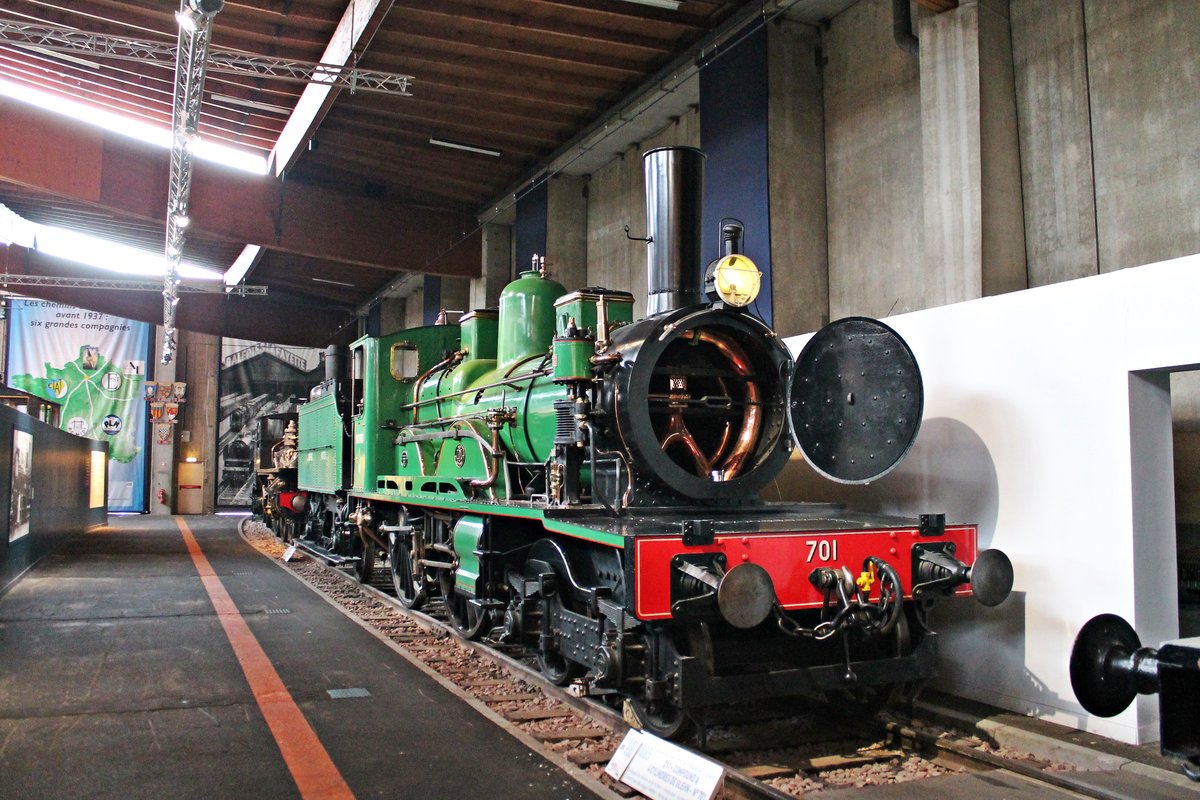 Nord 701 (Baujahr 1885) am 07.10.2018 im Eisenbahnmuseum Cite du Train (Mulhouse).
