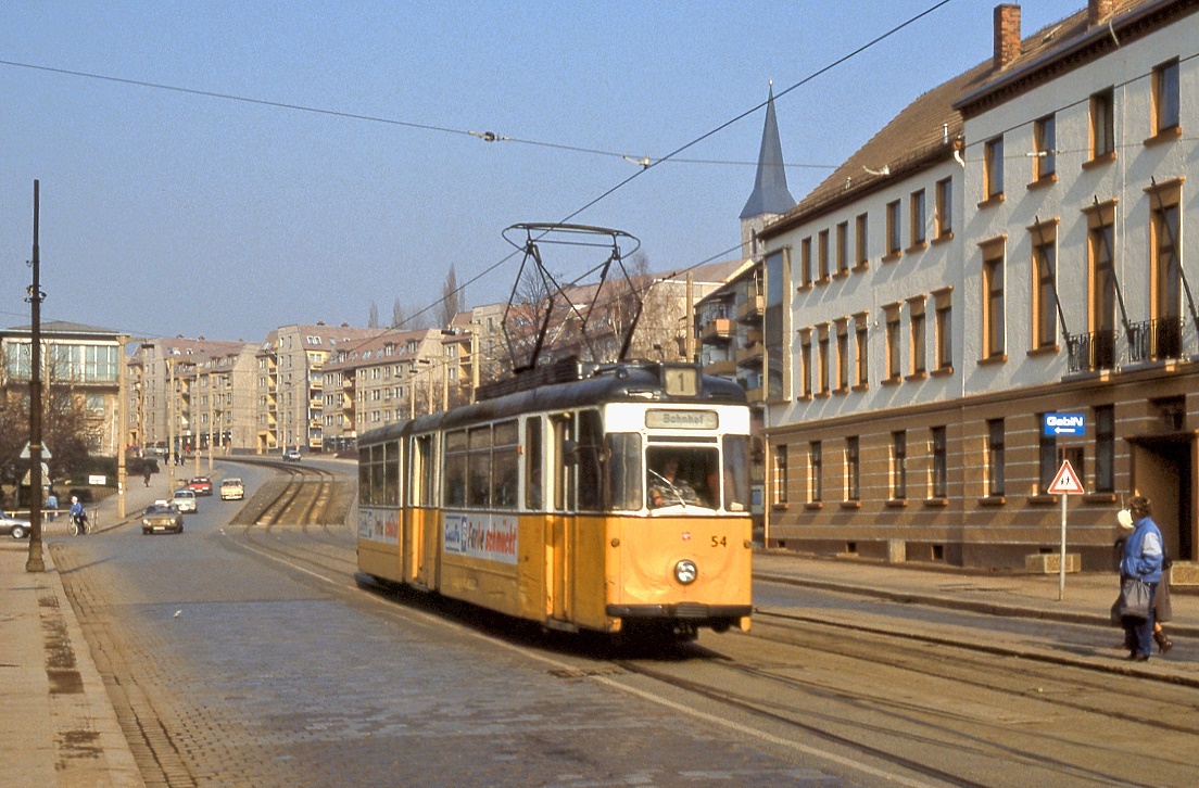 Nordhausen 54, Bahnhofstraße, 01.03.1991.