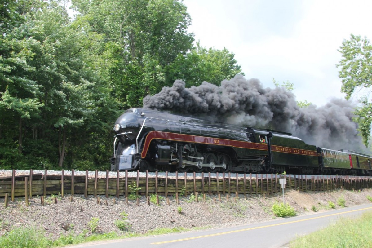 Norfolk & Western Baureihe  J  in Linden Virginia, 6 Jun 2015. Baujahr 1950.