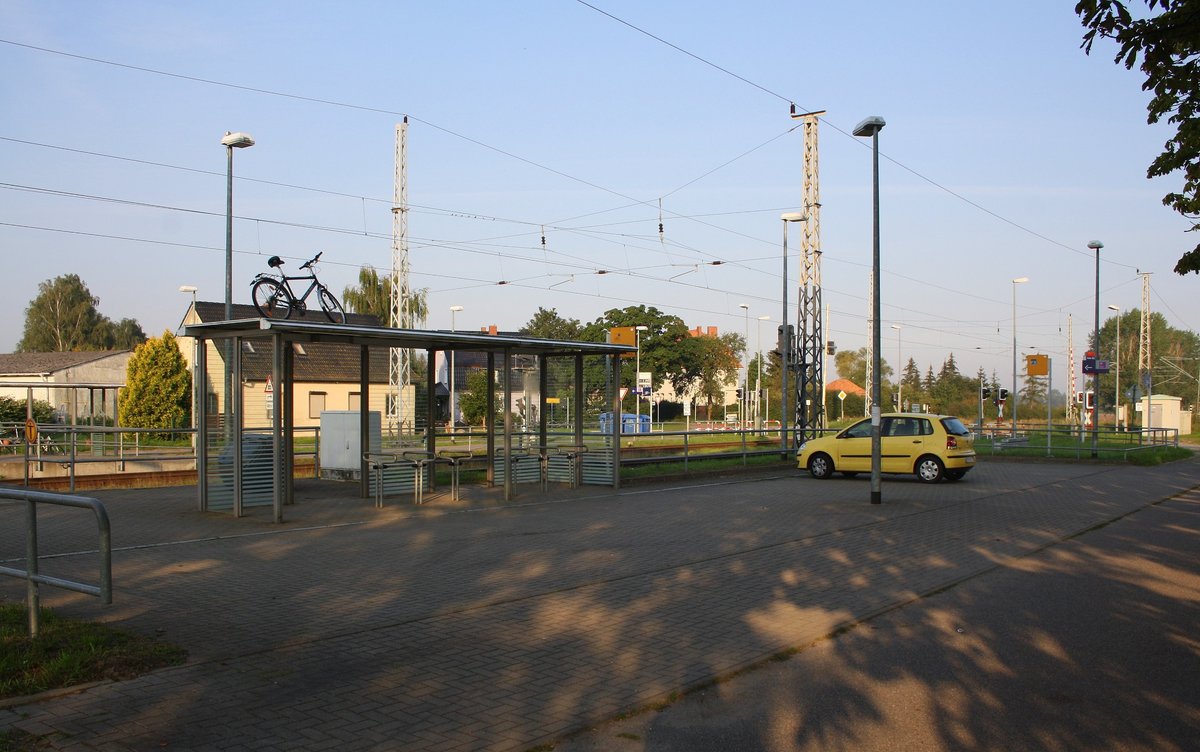 Normal fotografiere ich keine Bahnhofsanlagen ohne Züge, aber hier musste es einfach mal sein - Klein Bünzow am 16.09.2020.