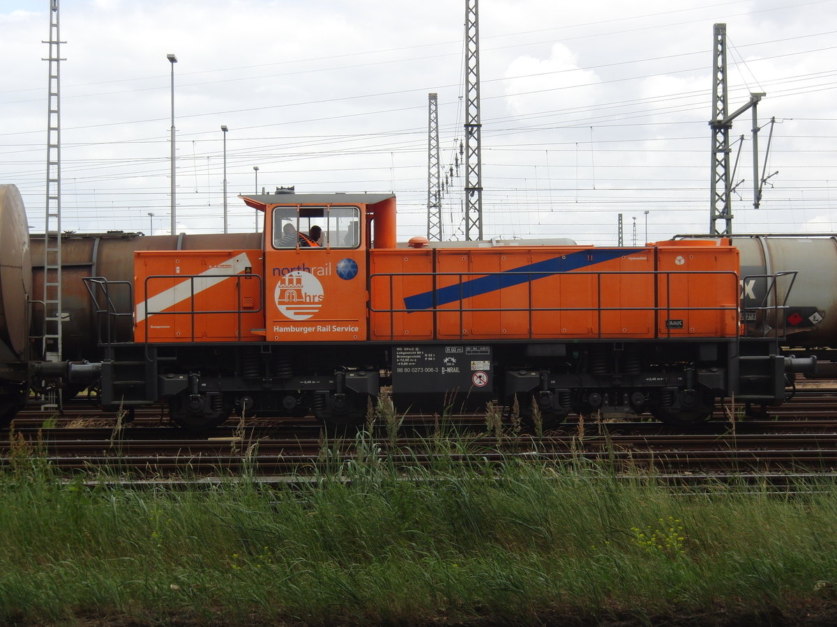 north rail fährt auch jetzt für HRS 0273 006-3 D-NRAIL am 03.07.2019 in der Hohen Schaar in HH.