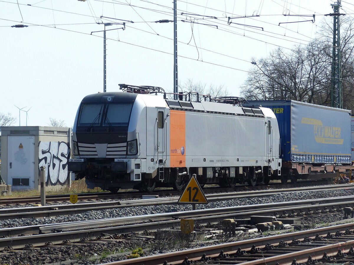 northrail 193 922-2 pausiert am 11.04.2021 in Bad Hersfeld.
