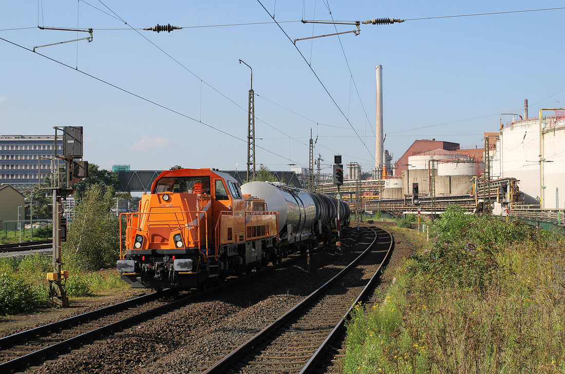Northrail 265 303 (damals für Chemion im Einsatz) // Aufgenommen vom Haltepunkt Krefeld-Hohenbudberg Chempark // 3. September 2014
