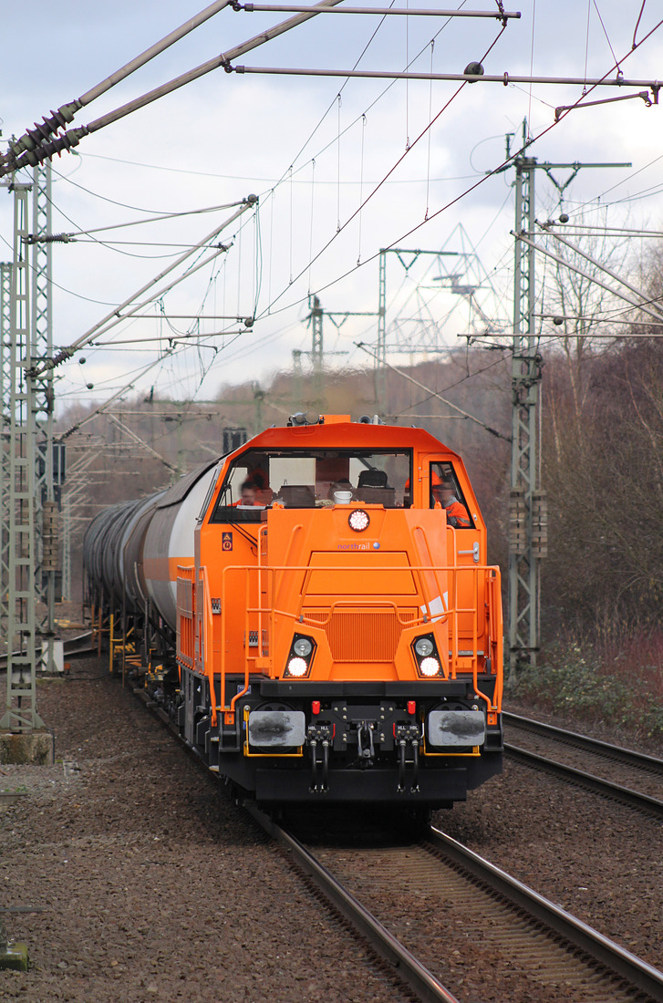 Northrail 265 303 (damals für Chemion im Einsatz) // Bottrop Hbf // 27. Januar 2014