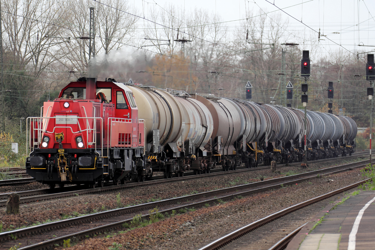 Northrail 265 508-7 durchfährt Oberhausen-Osterfeld Süd 18.11.2015