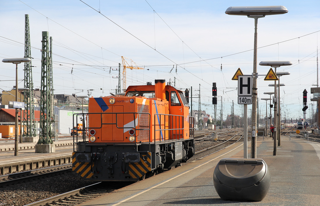 Northrail 275 103 wurde am 4. März 2017 in Fürth Hbf dokumentiert.
