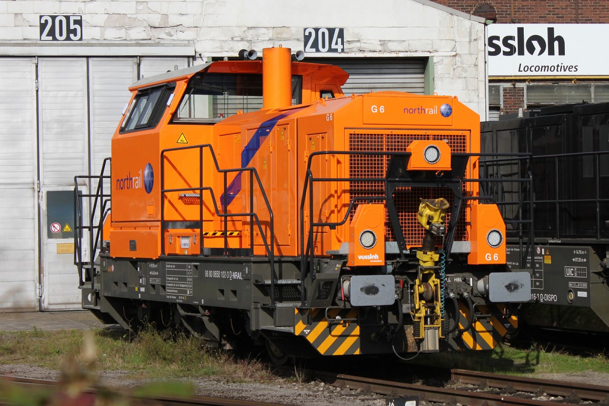 Northrail 650 102 stand am 10.10.14 in Moers abgestellt.