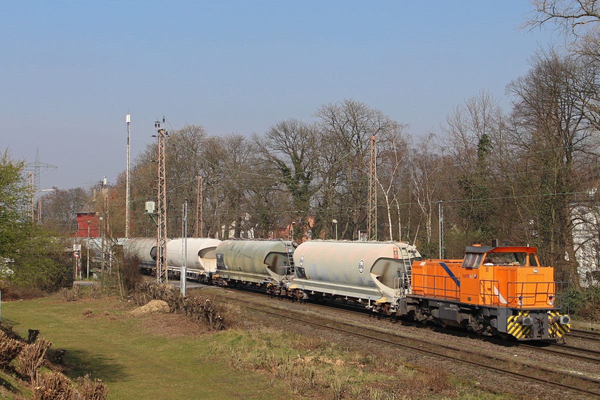 NorthRail/NIAG 274 103 am 14.3.14 mit einem Sodazug in Ratingen-Lintorf.