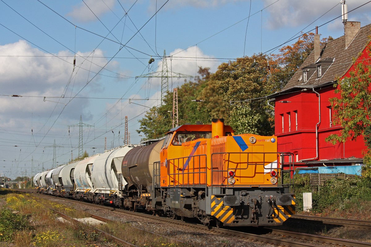 Northrail/NIAG 275 103 am 24.10.13 mit einem Sodazug in Ratingen-Lintorf.