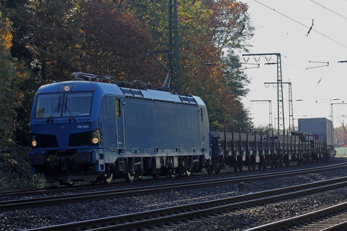 NRAIL 192 043 in Duisburg Abzweig Lohtarstrasse 28.10.2021
