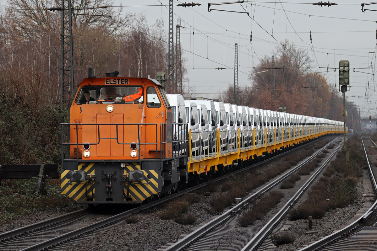 NRAIL 274 103-7 in Diensten von BEG in Recklinghausen-Süd 21.12.2022