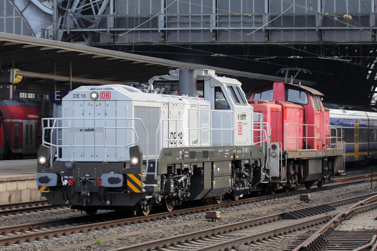 NRAIL DE 18 (4185 042-3) unterwegs für DBC mit DBC 294 829-7 in Bremen 22.1.2021