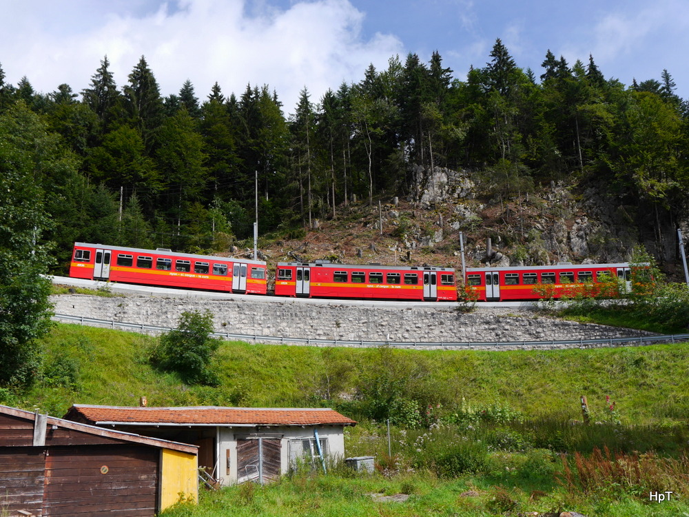 NStCM - Regio von Nyon unterwegs bei St.Cergue nach La Cure am 17.08.2014
