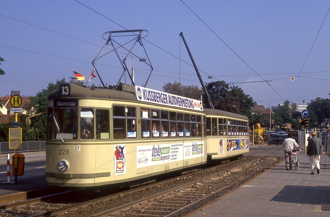 Nürnberg 228, Prinzregentenufer, 31.08.1987.
