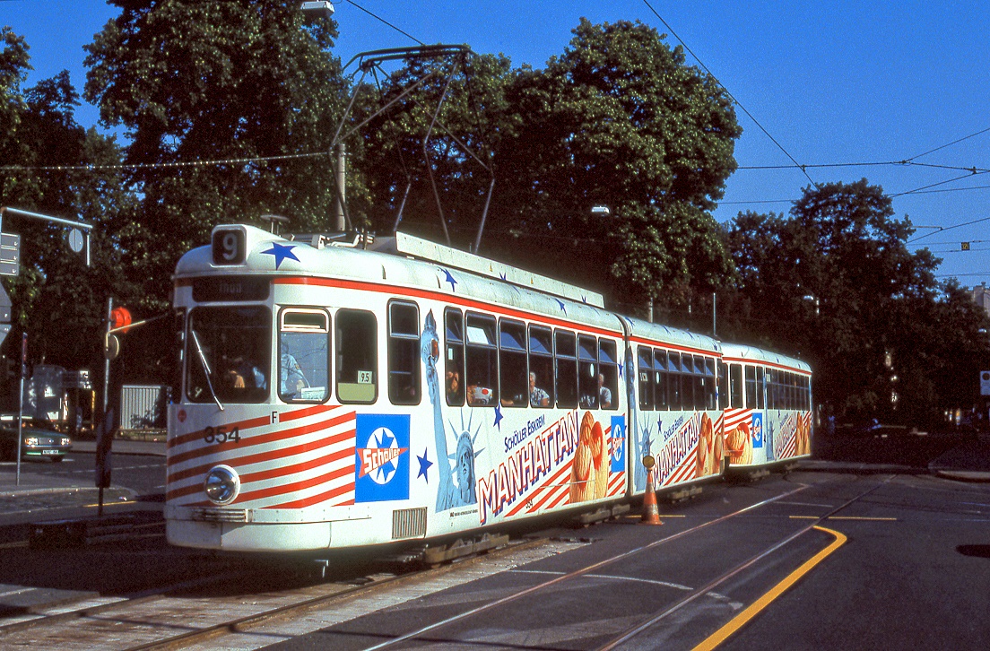 Nürnberg 354 + 1601, Friedrich Ebert Platz, 21.08.1993.