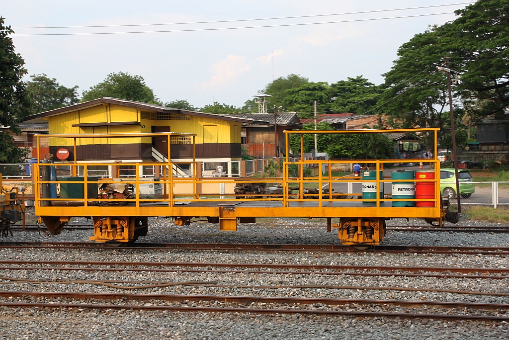 Nummernloser Bahndienstwagen am 15.Mai 2018 in der Lop Buri Station.