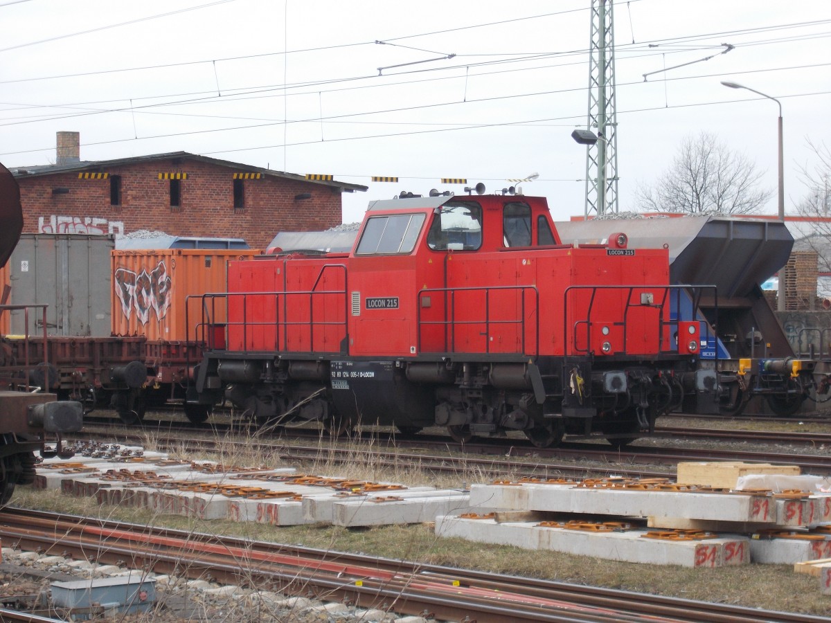 Nur am 15.März 2015 habe ich LOCON`s 215 in Bergen/Rügen beobachtet.