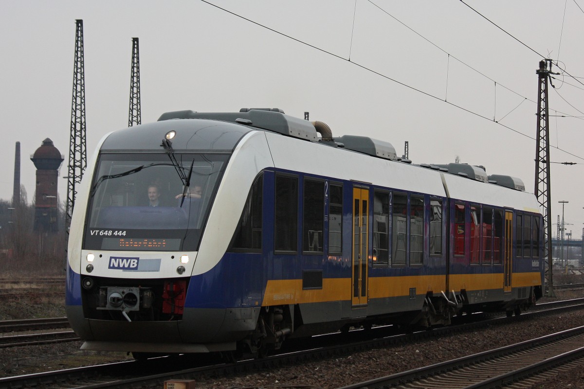 NWB VT648 444 am 23.3.13 auf Osterfahrt in Duisburg-Bissingheim.