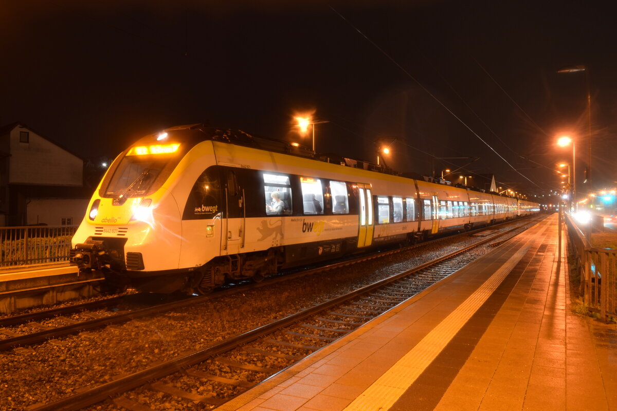 Oberboihingen am 20.01.2022 mit 8442 321 als RB in Richtung Stuttgart