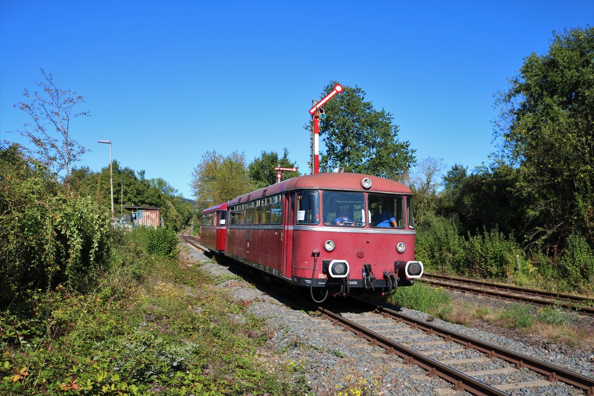 Oberhessiche Eisenbahnfreunde VT98 789 829-8 in Mittel Gründau am 21.09.19