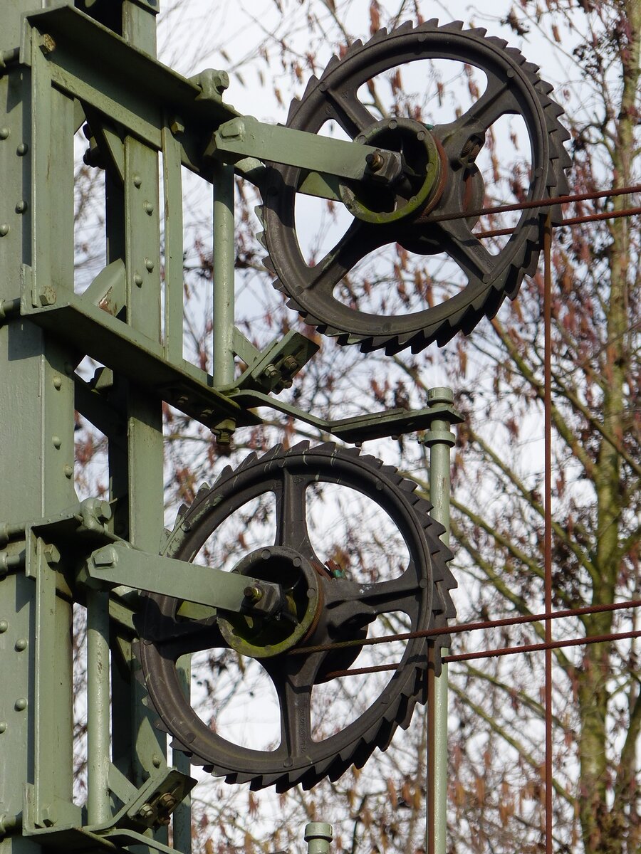 Oberleitung-Spannwerk zwischen Rheine und Salzbergen, 15.02.2022