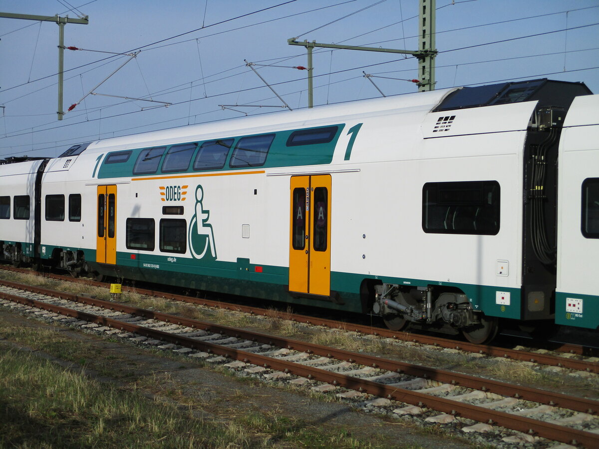 ODEG Mittelwagen 862 520,am 10.April 2023,auf Schulungsfahrt in Bergen/Rügen.