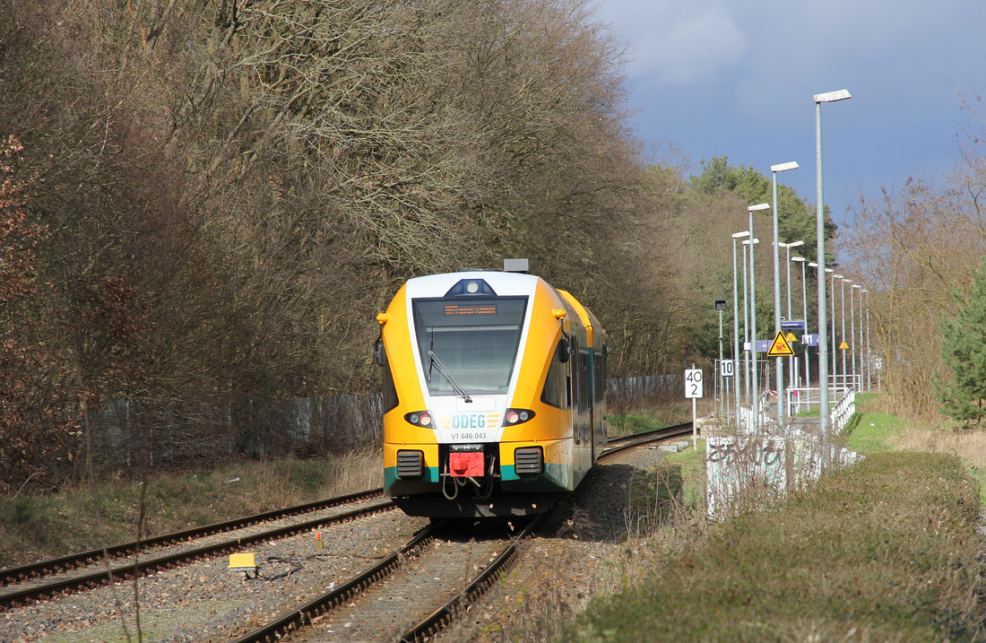 ODEG VT 646 043 // Beelitz Stadt // 13. März 2020
