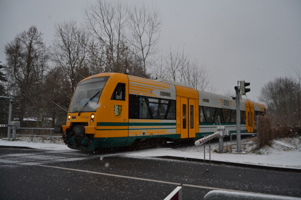 ODEG VT 650 bei Schneefall. Geschossen am 21.01.2014. Nach langer zeit ohne Schnee schneite es an diesen Tag das erste mal im Winter !!! Aufgenommen in Niederlehme ( LDS ) am Bahnhof