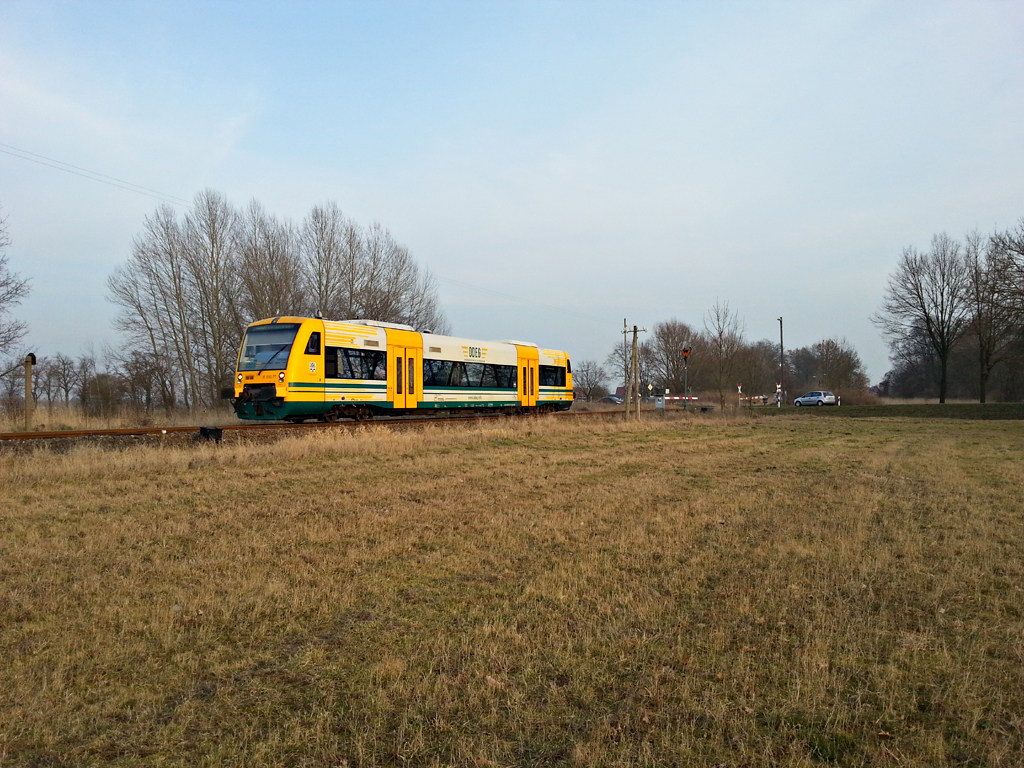 ODEG VT 650.77  Eberswalde  als RB60 nach Berlin-Lichtenberg via Eberswalde Hbf. 01. März 2014