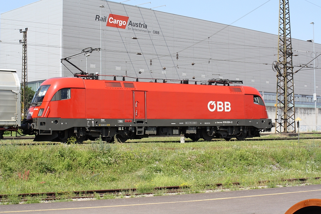 ÖBB 1016 024-2 am 17.Juli 2014 in Linz.