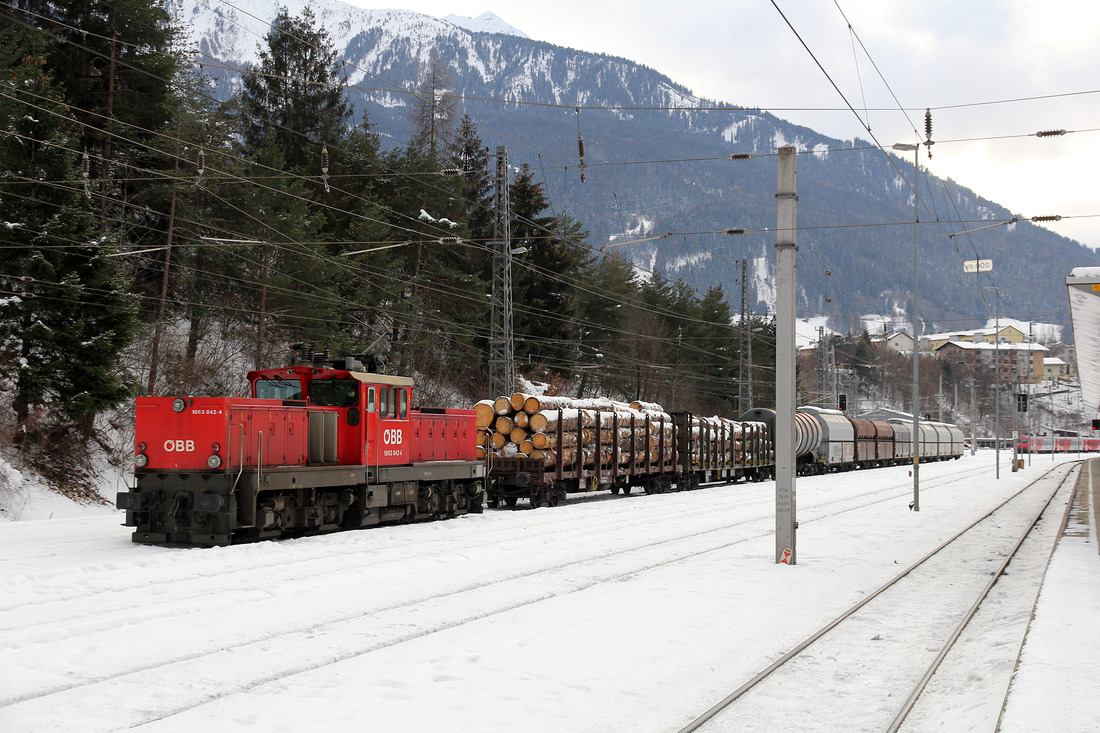 ÖBB 1063 042 // Bahnhof Landeck-Zams // 27. Januar 2019