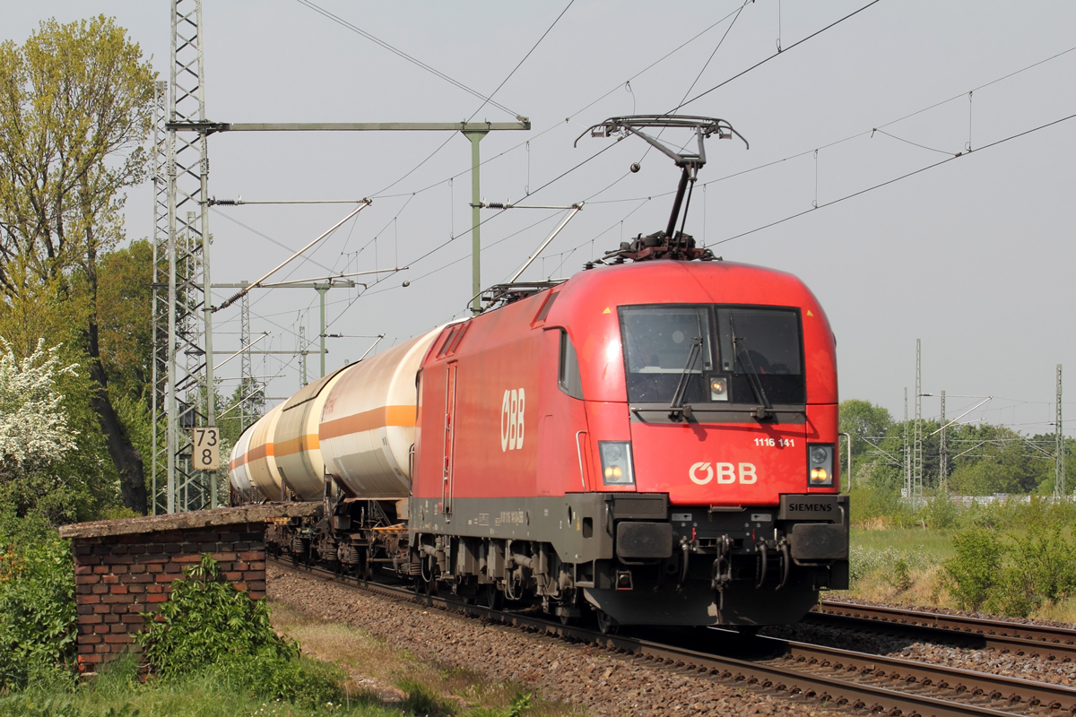 ÖBB 1116 141 in Porz-Wahn 24.4.2020