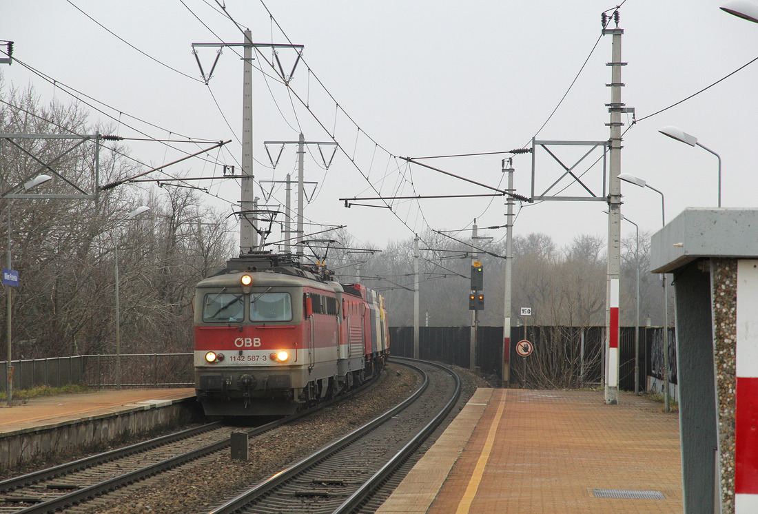 ÖBB 1142 587 // Wien Praterkai // 27. Januar 2020
