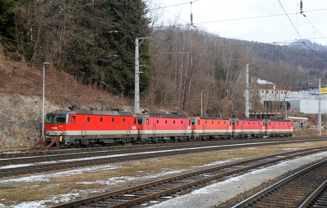 ÖBB 1144 261 und weitere // Leoben Hbf // 27. Januar 2023