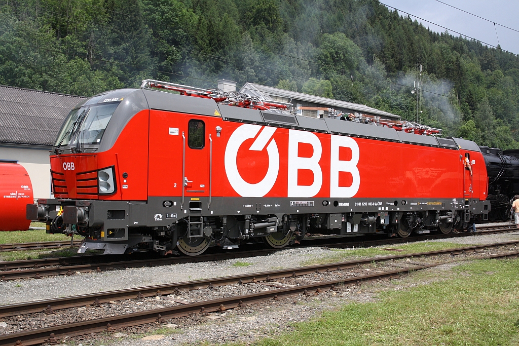ÖBB 1293 003-0 am 10.Juni 2018 beim Internationalen Nostalgiefest in Mürzzuschlag.