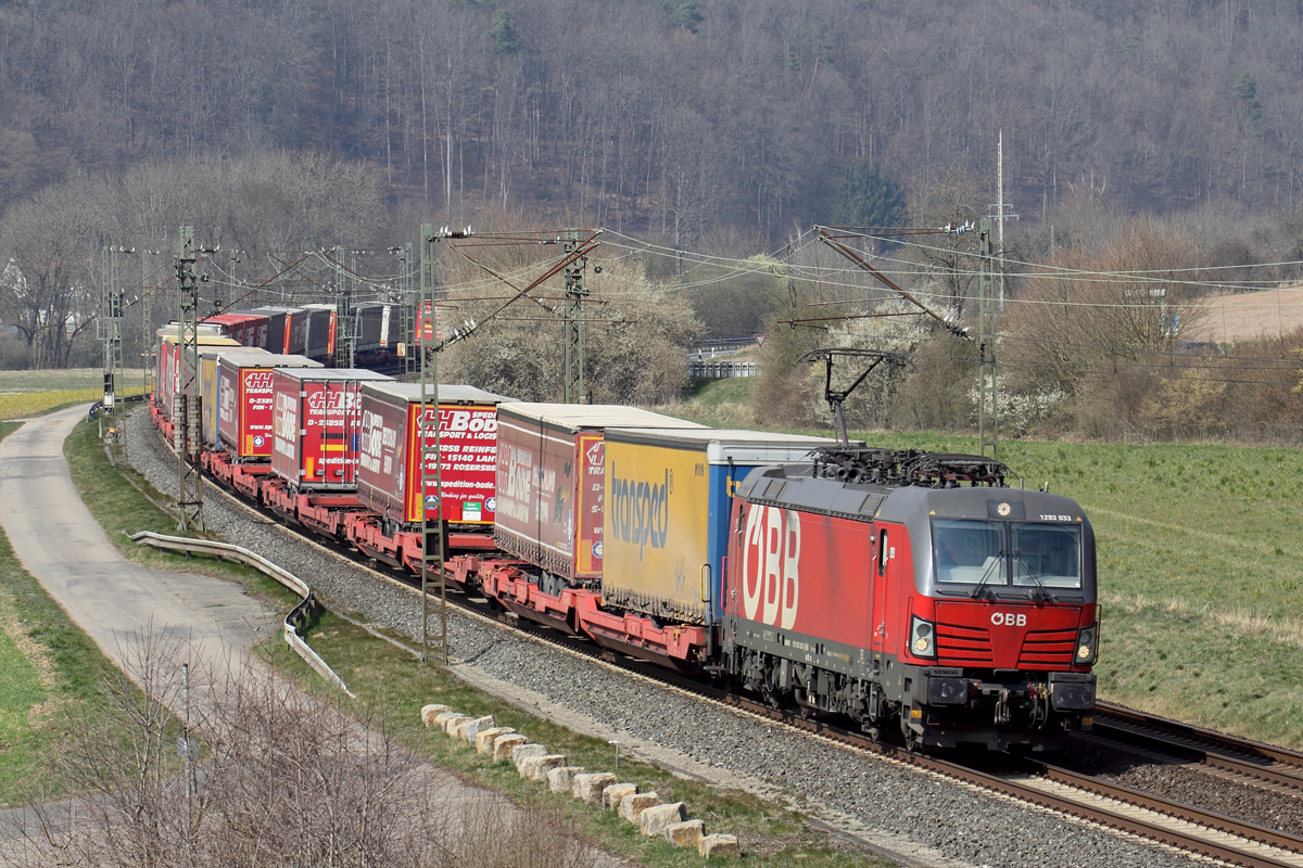 ÖBB 1293 033 bei Harrbach 25.3.2022