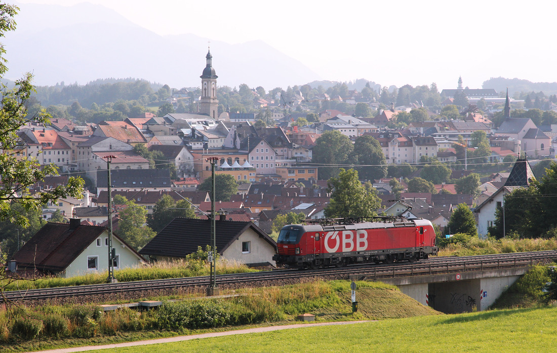 ÖBB 1293 034 // Surberg (mit Blick auf Traunstein // 21. Juli 2021