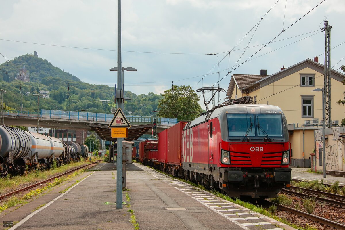 ÖBB 1293 037 in Königswinter, Juli 2021.