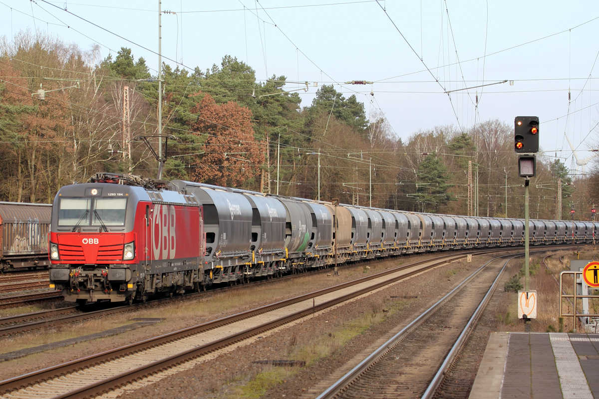 ÖBB 1293 184 in Eystrup 28.1.2022