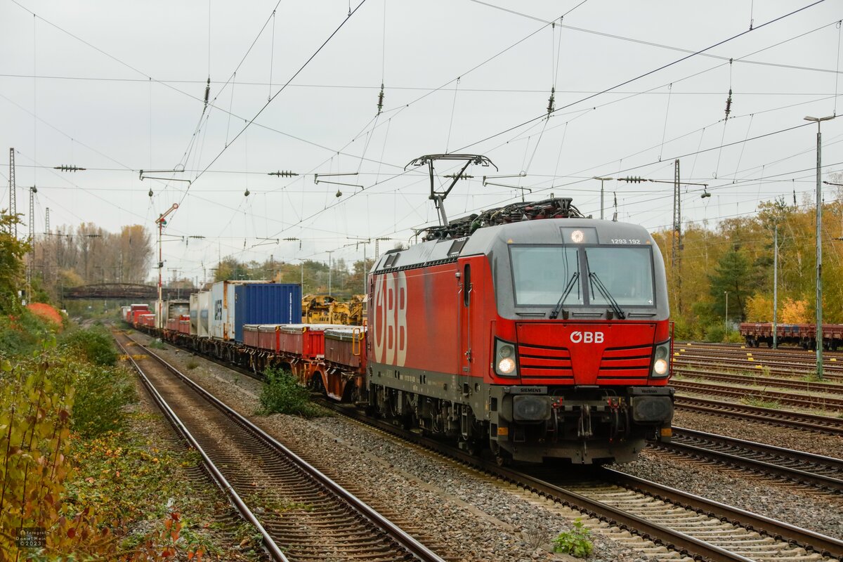 ÖBB 1293 192 in Düsseldorf Rath, November 2023.
