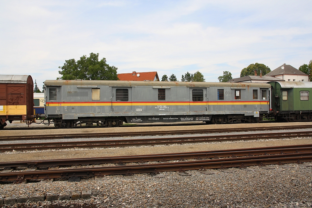 ÖBB 80 81 9755 900-4 Gerätewagen am 02.August 2019 in Ernstbrunn.