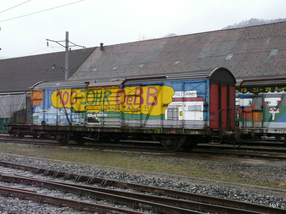 OeBB - Güterwagen abgestellt in Balsthal am 24.11.2013