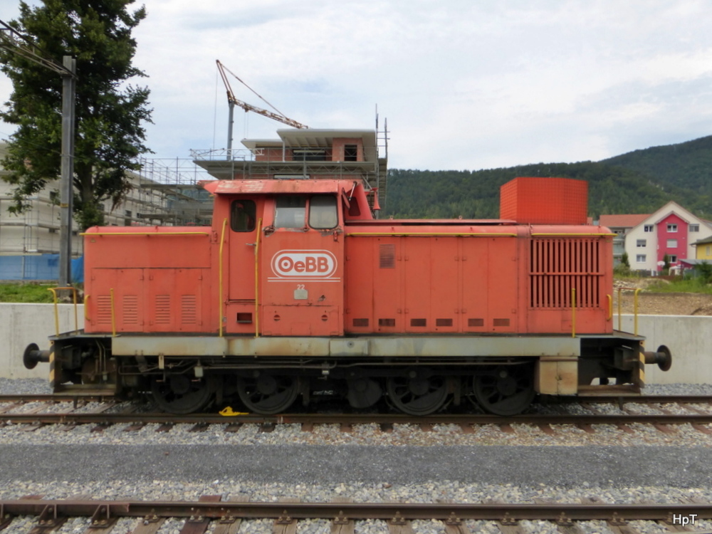 OeBB - Rangierlok Em 4/4 22 in Balsthal am 10.08.2014